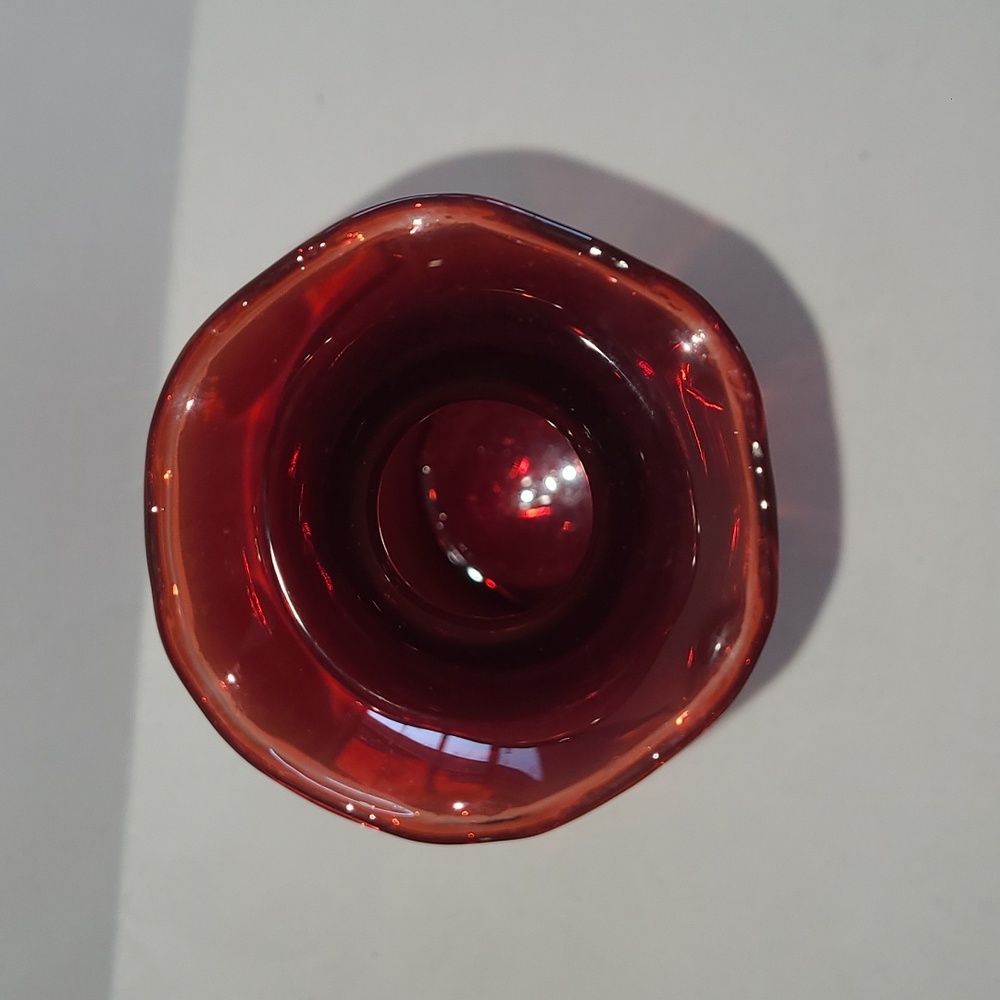 Vintage Anchor Hocking Ruffle Rim Vase - Picture 4 of 6